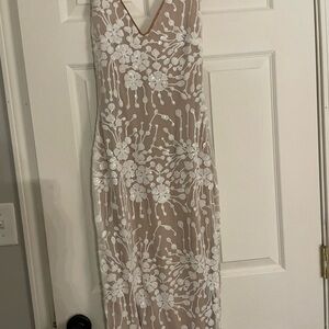 Elegant Floral Embroidered Dress